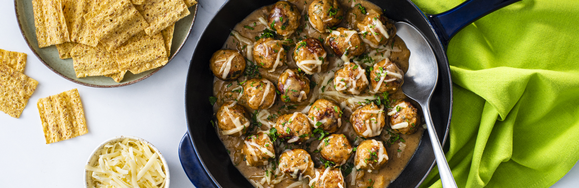 SUNCHIPS® French Onion Chicken Meatballs Sunchips